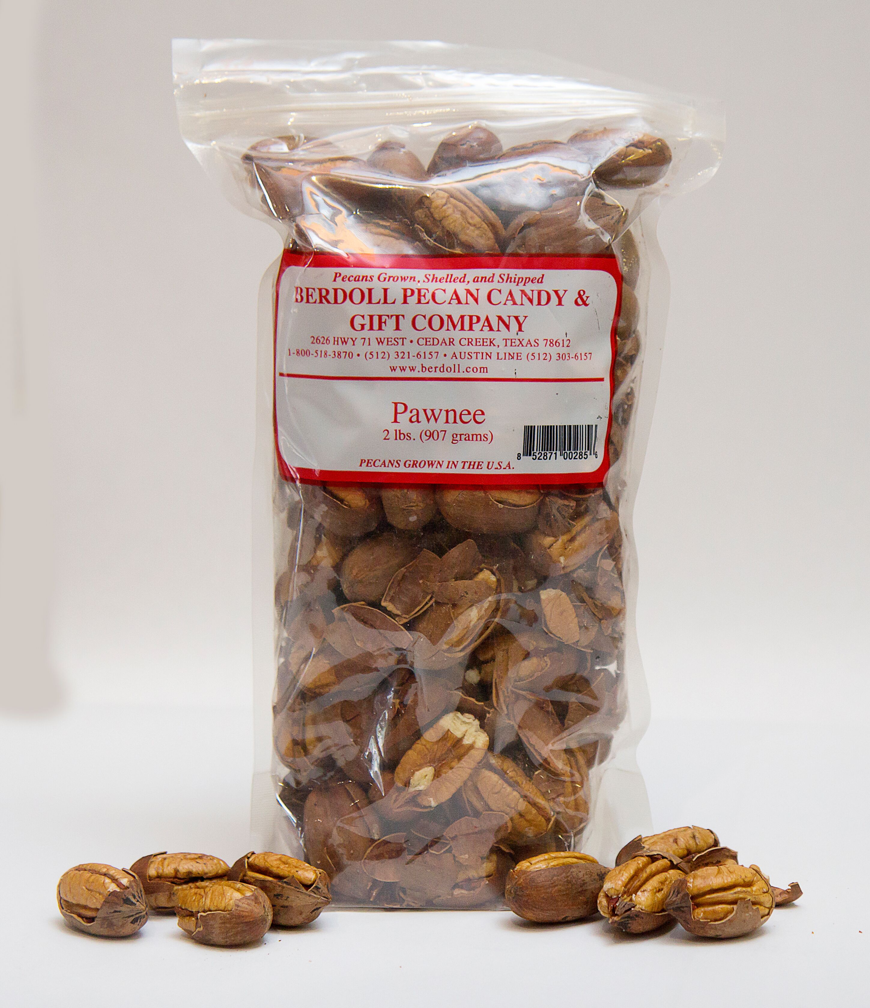 2 LBS CRACKED PAWNEE PECANS